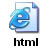 htm dosya uzantı icon